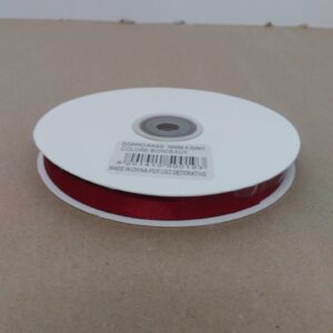 Nastro Doppio Raso Mm. 10x50 Mt Rosso