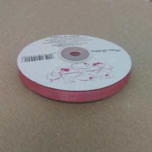 Nastro Doppio Raso Mm. 10x50 Mt Old Pink