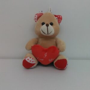 Peluche Orso Simpatico C/cuore Cm 18