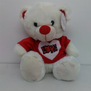 Peluche Orso C/vestito Love Cm 35