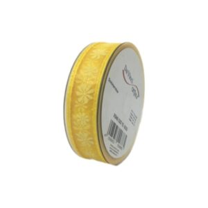 Nastro Giallo Margherita Mm 25x10 Mt